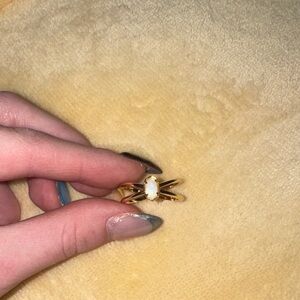 Kendra Scott Gold Ring with Opal Accent